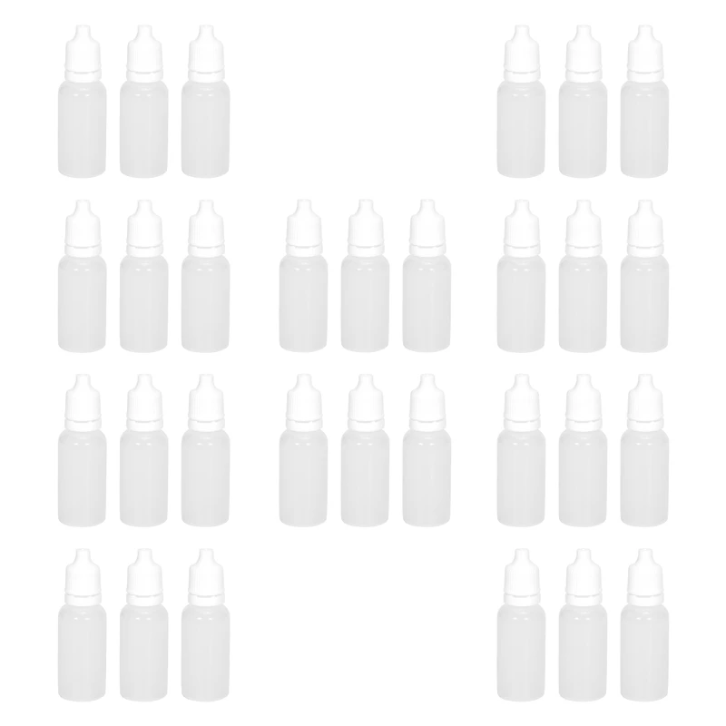 

1000PCS 15Ml Empty Plastic Squeezable Dropper Bottles Eye Liquid Dropper Refillable Bottles