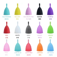15 colors menstrual cup 1pcs medical grade silicone copa menstrual feminine hygiene reusable lady cups for women girls period