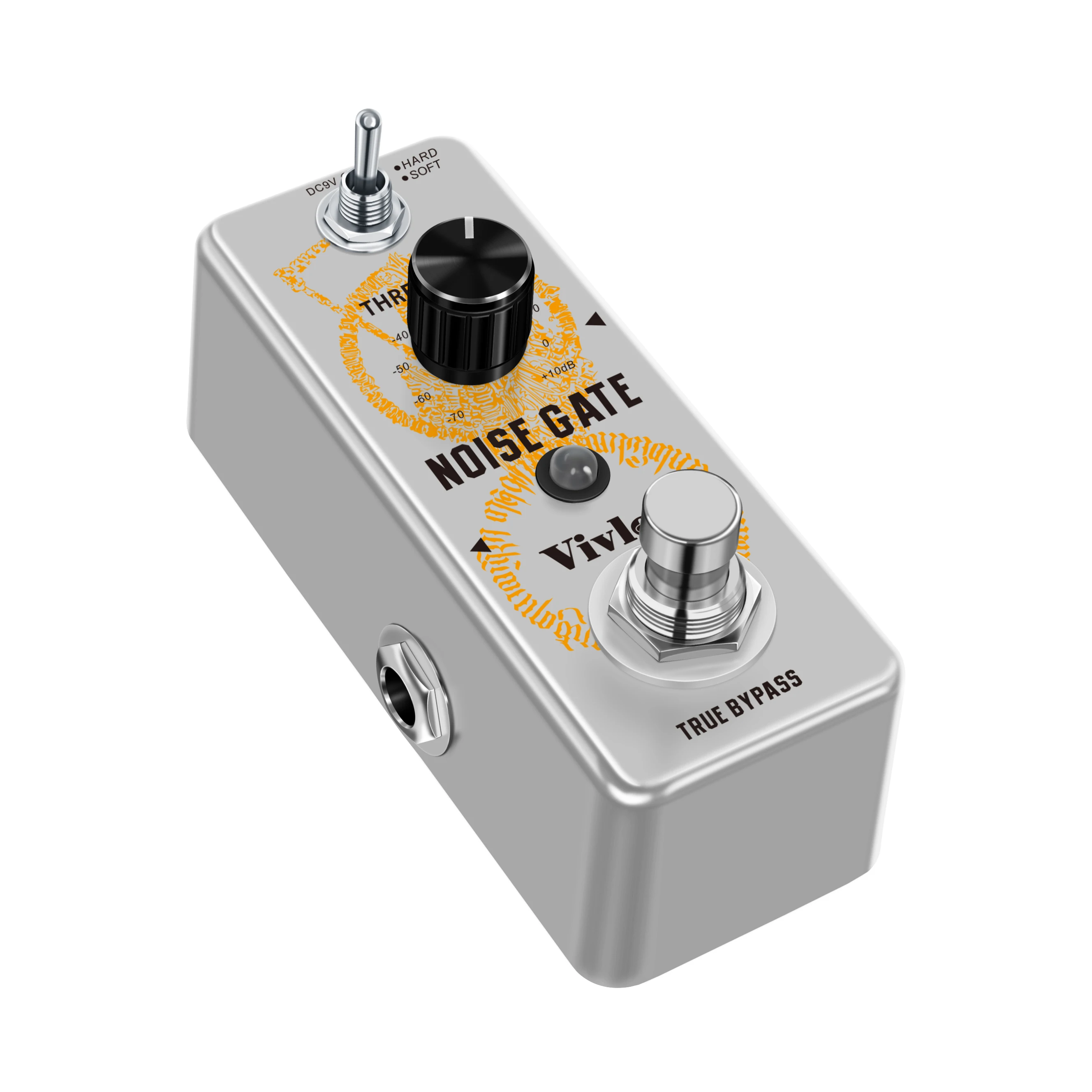 Vivlex LEF-319 Guitar Noise Gate Pedal Noise Killer Pedals Noise Suppression Effects For Electric Guitar Hard Soft 2 Modes