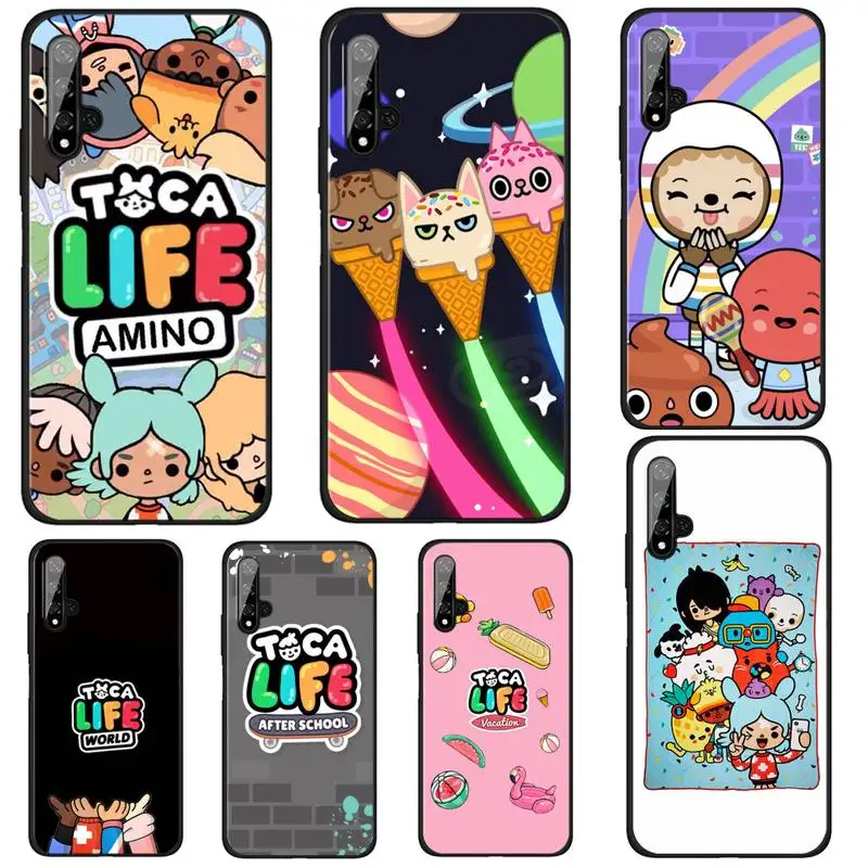 

Toca Boca Toca Life World Game Phone Case For Huawei Honor Y 7 2019 6p 8s 20 30 Pro 9 S Psmart V30 Pro Honor8 9 10 Lite Simple