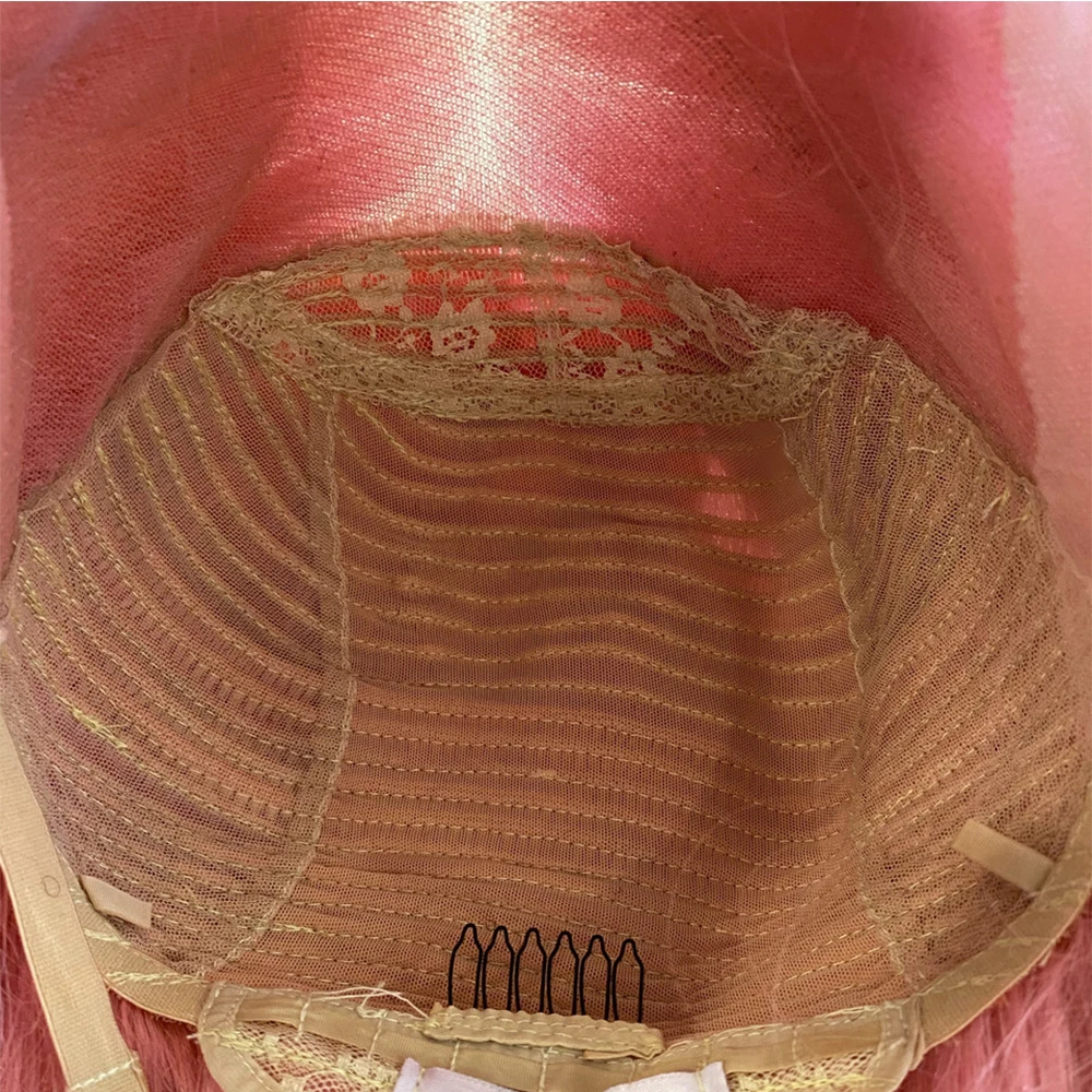 Индивидуальный синтетический передний парик из смеси человеческих волос