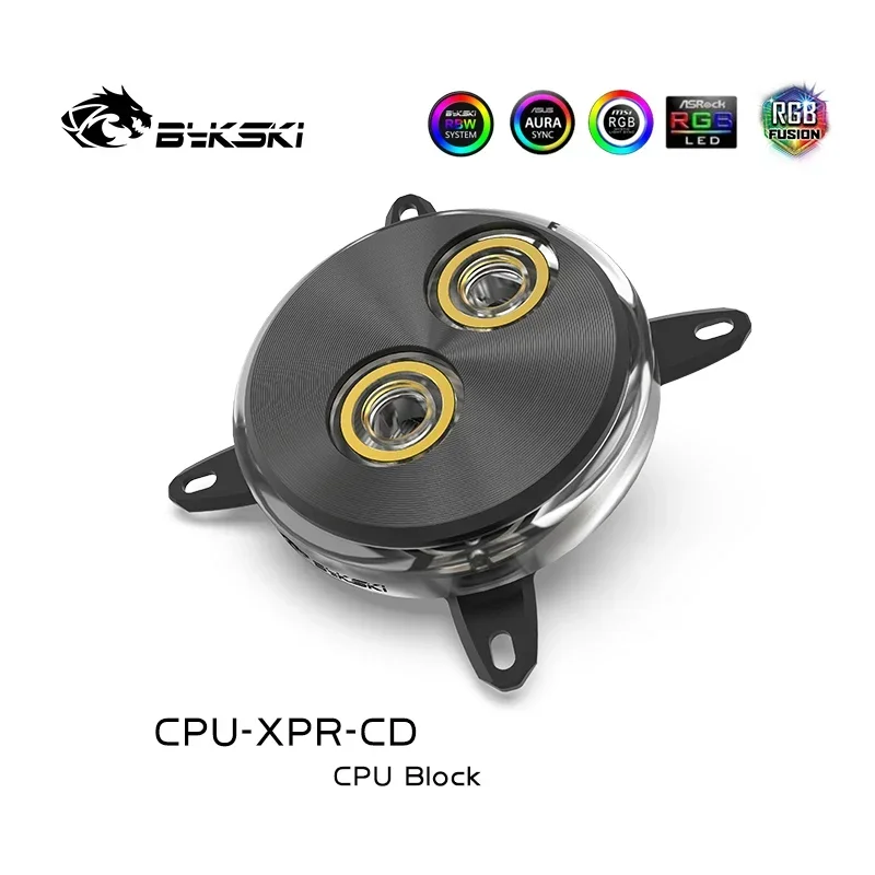 Водяной блок процессора Bykski AM4 LGA 1700 для Intel 1200 115X 20XX/AMD Ryzen9 R7 водяной охладитель 5