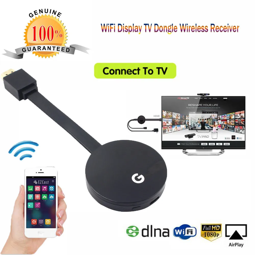 

Fast deliver top selling product Wifi Display HDMI 1080P TV Dongle Receiver Fits Smartphone Laptop TV LX accept high quality