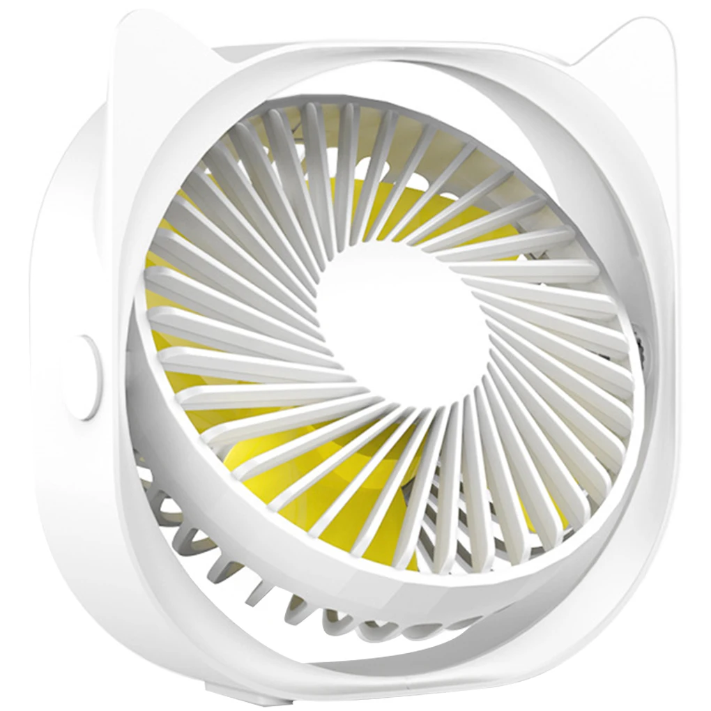 

USB Mini Desktop Fan Cooler Cooling Fan 360 Degrees Angle Adjustable Portable Electric Fan 3 Wind Speed Adjustable Mini Fan