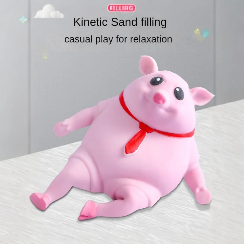 Симпатичная розовая свинка игрушка-антистресс свинка-сжималка T 1000 сжимаемая