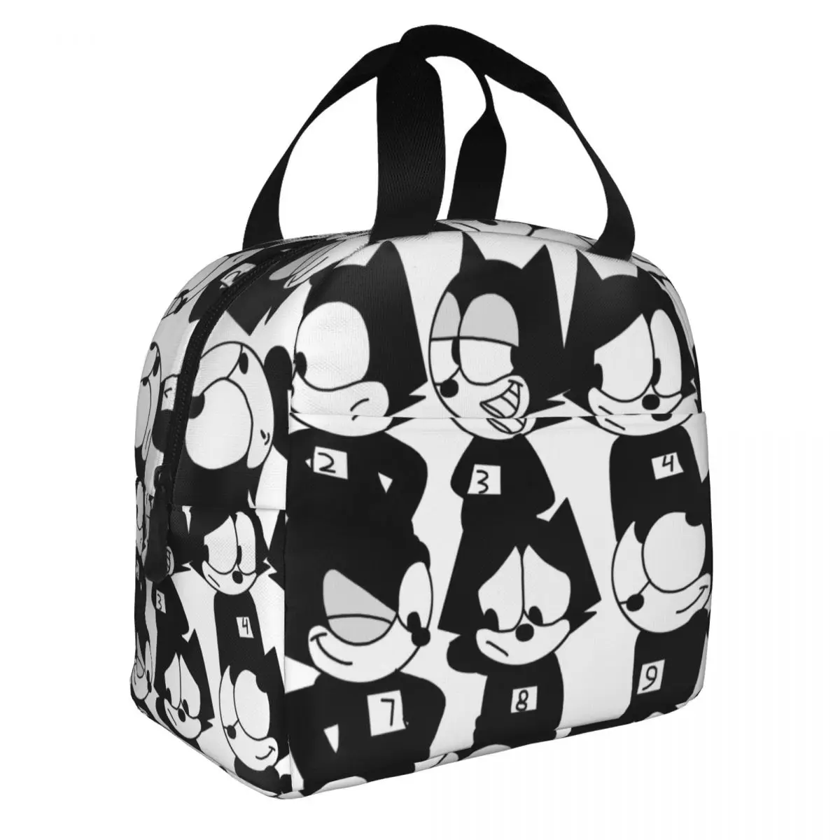 Офисный Персонал изолированный телефон все напитки F-Felix кошка с мультяшным