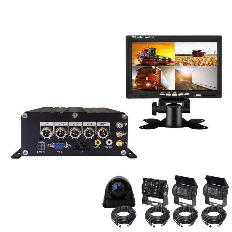 GPS WIFI 3G 4G AHD 1080P 4 камера 4ch автомобиль Автобус Грузовик Мобильный DVR hdd MDVR