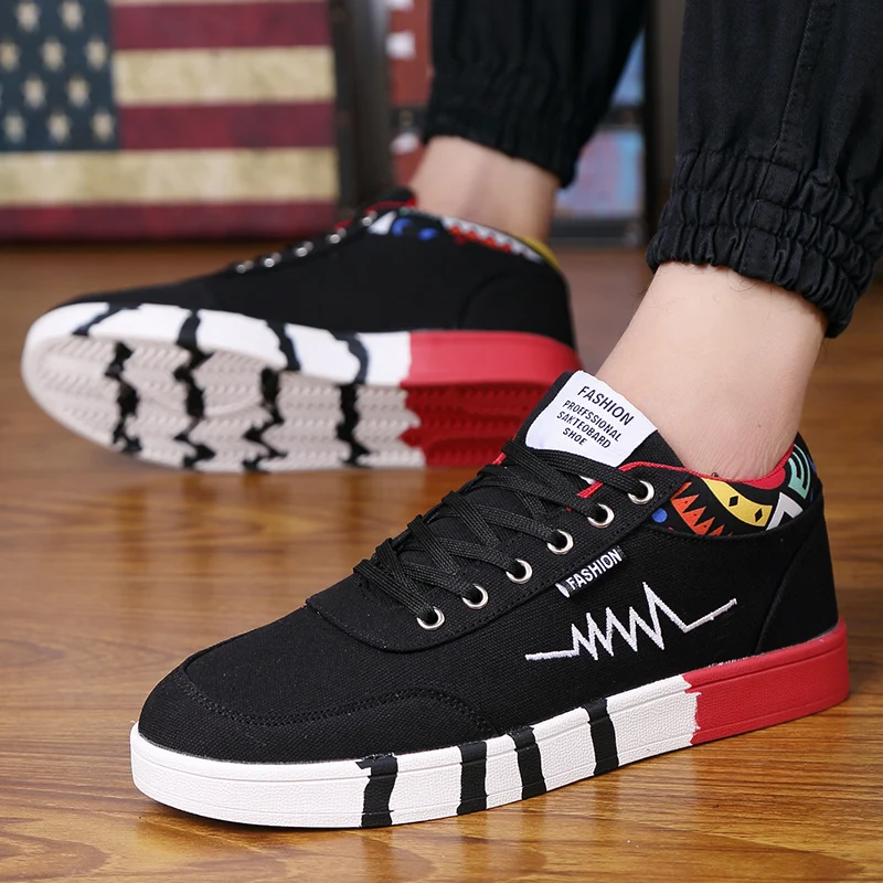 

New Men Sneakers Casual Shoes Men Fashion Sneakers Men Printing Fashion Flat Tenis Masculino Vulcanized Shoes Zapatos De Hombre