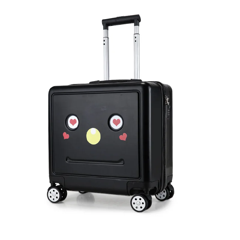 New Cute 16 Inch Trolley Case For Children, Cute 3d Three-Dimensional Password Universal Wheel Suitcase