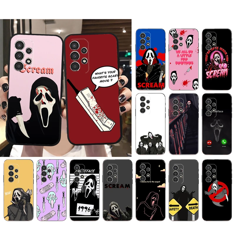 

Scream 6 Ghostface Phone Case for Samsung A73 A13 A22 A32 A71 A33 A52 A53 A72 A73 A51 A31 A23 A34 A54 A52 A53S