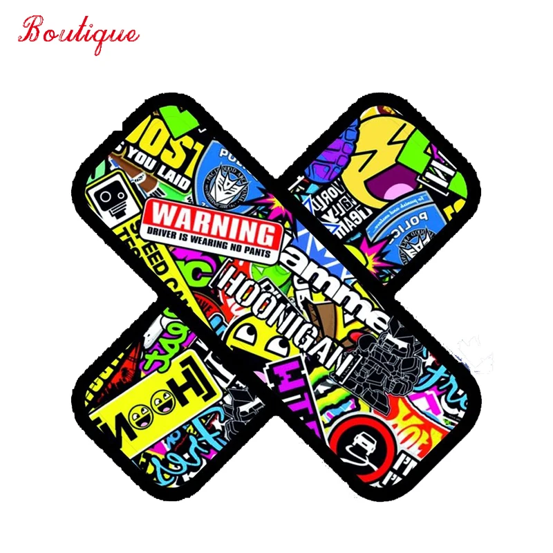 Лидер продаж, креативный пластырь 13 см x 13 см, виниловые аксессуары бомбинного цвета, автомобильный Стайлинг, устойчивый к царапинам, ПВХ автомобильная наклейка