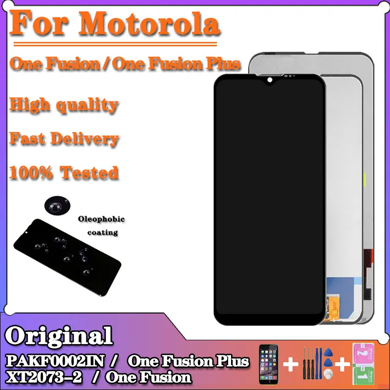 Для Motorola Moto One Fusion + ЖК сенсорный экран дигитайзер для Moto One Fusion дисплей XT2073 XT2067 панель для moto OneFusion plus