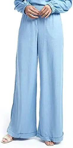 

Pantalona em Linho Azul