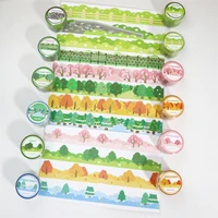 forest street masking tape scrapbooking journal decorative adhesive tape woods forests streets grass fences tapes