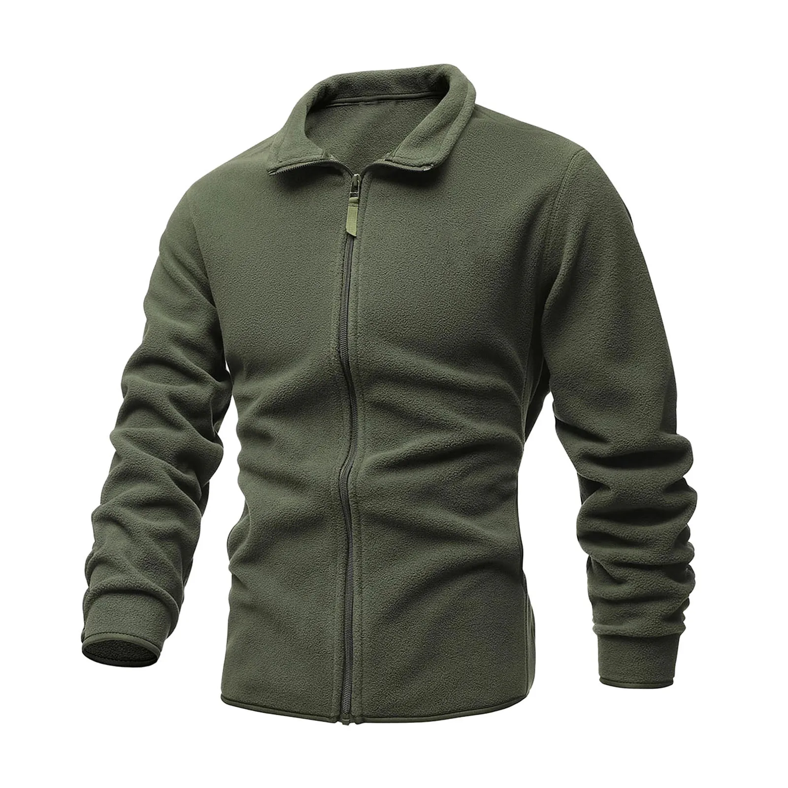 Мужская куртка толстое флисовое пальто ветровка облегающая двойная бархатная