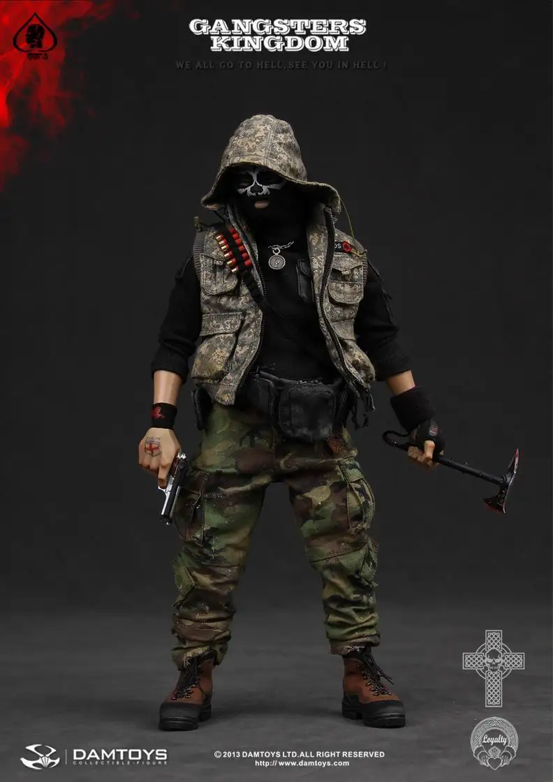 Damtoys Gk003 1/6 Мужской солдат подметальщик Берни Лопата 3 властителя боец Камуфляжный