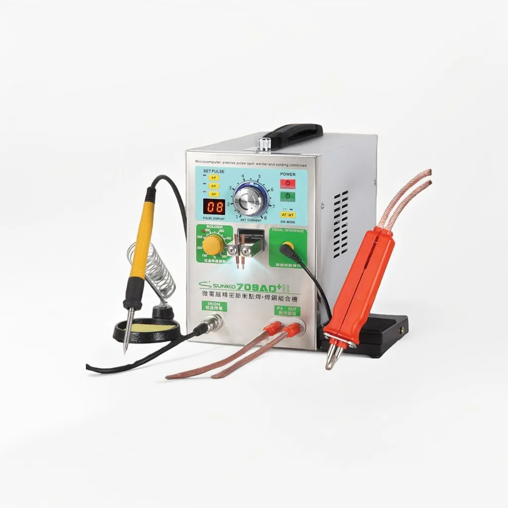 SUNKKO 709AD + аккумулятор для точечной сварки маленькая ручная сварочная ручка с