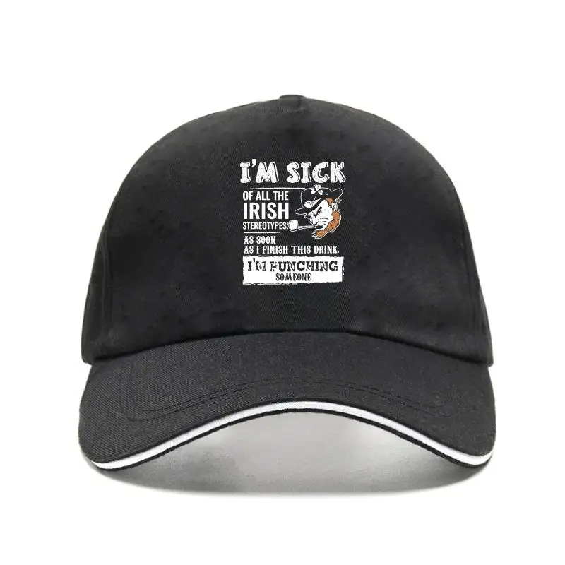 

100% Cotton Mesh custom printed Baseball Cap Im Sick Of All The Irish Stereotypes Bill Hats for Irish