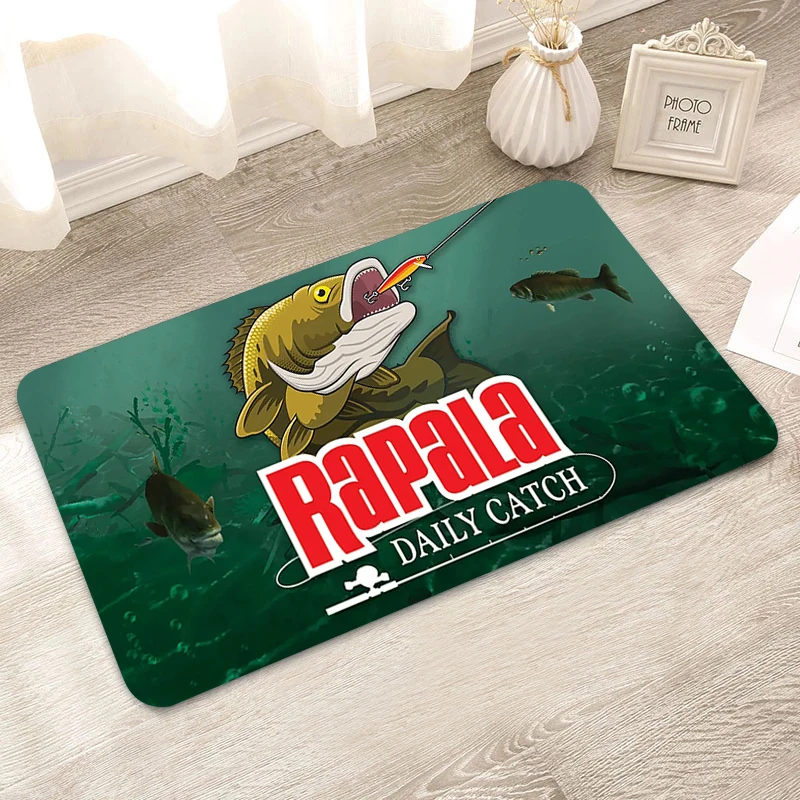

Коврик для рыбалки Rapala для любителей рыбалки, нескользящий коврик для гостиной в спальню, домашний Придверный коврик, коврик для входной дв...