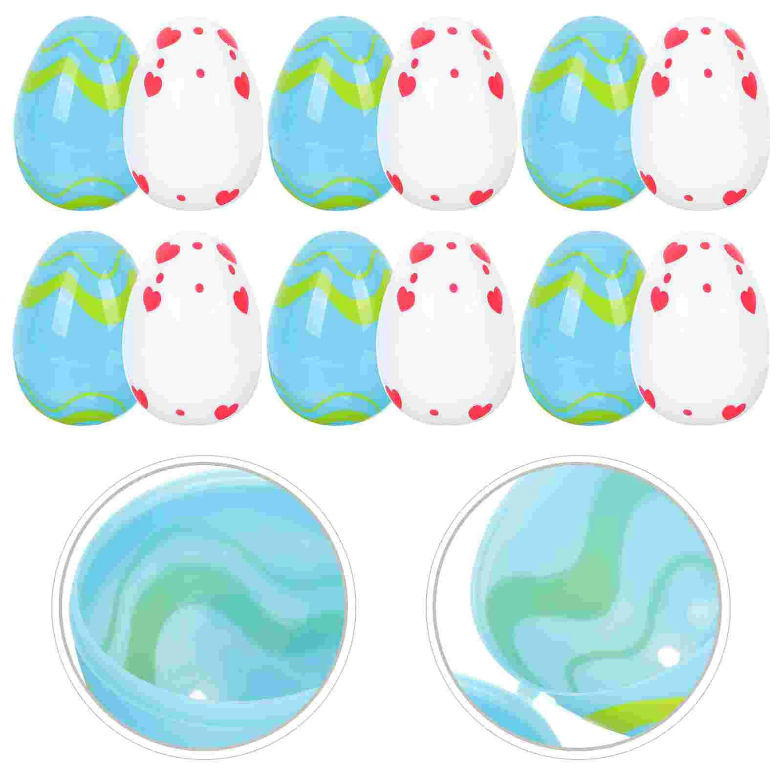 

20pcs Colorful Funny Openable Multi-use Eggs Candy Boxes Fillable Easter Eggs Easter Egg Shaped Fillable Balls for Party