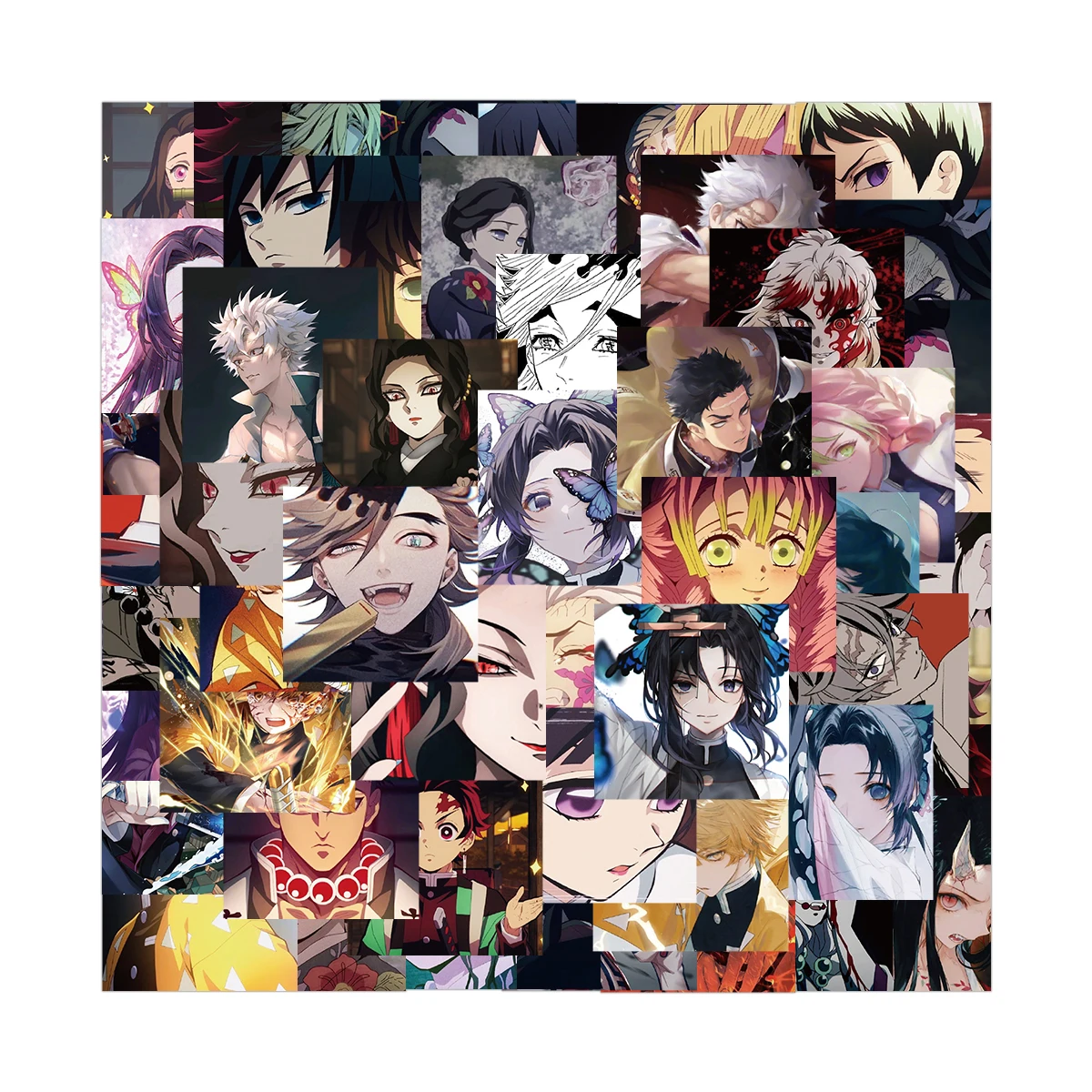 Декоративные наклейки Demon Slayer 54 шт