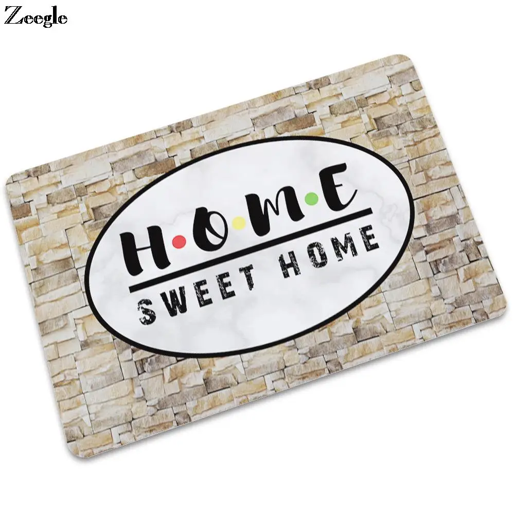 

Rubber Doormats Dirty-Resistant Foot Mat Absorbent Bath Mats Home Decor Anti-slip Carpet Rug for Kitchen and Living Room