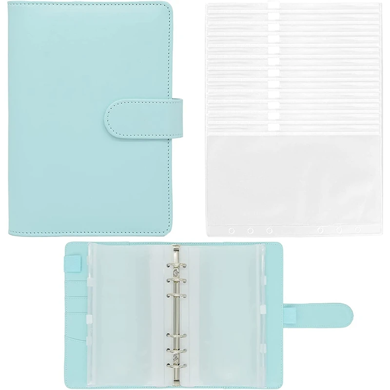 

A6 Binder Pockets,Can Be Filled With 6 Round Binder Sets, Suitable For Personal Planning Notepads, Budget Binders