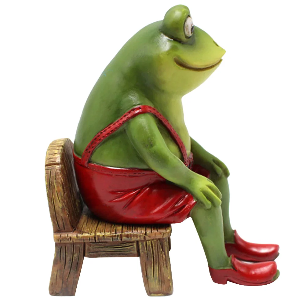 

Frog Garden Resin Ornament Figurine Decoration Frogs Statue Sculpture Pond Shape Pair Decorative Cats Winstanley Potterygift