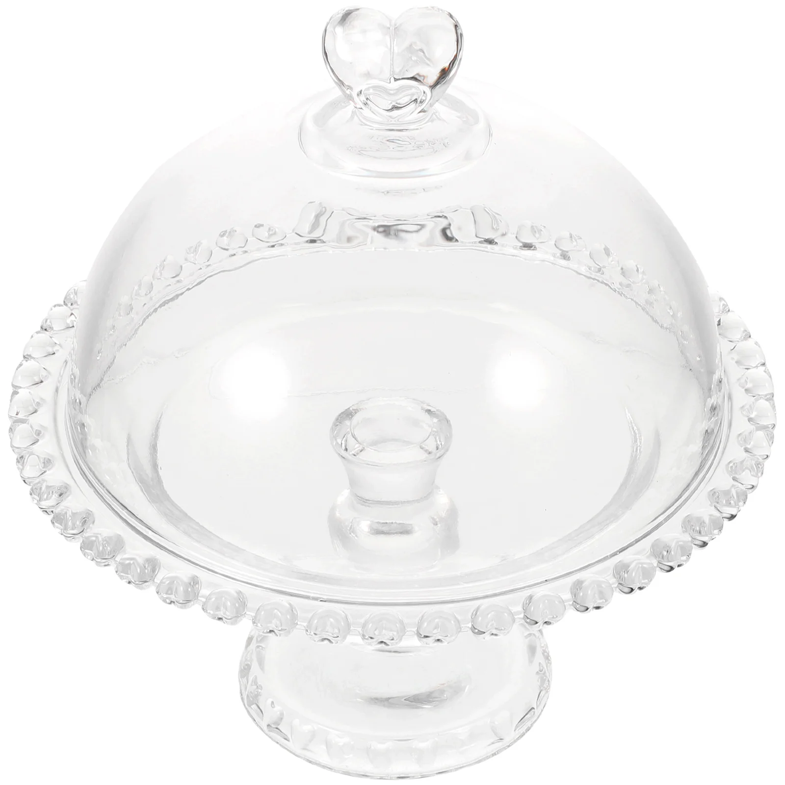 

Cake Stand Plate Dessert Dome Display Cupcake Tray Cover Platter Server Cheese Holder Cloche Covered Fruit Appetizer Tower Clear