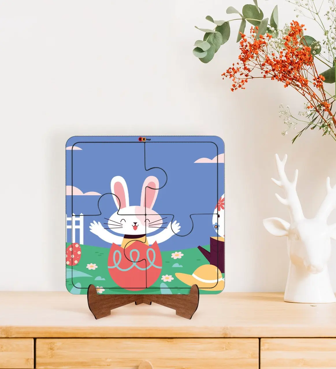 

2-piece jigsaw Puzzle frame for kids-tutorial wooden 4 piece jigsaw Puzzle frame Model 69