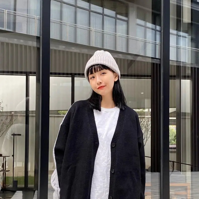 Autumn And Winter Korean Version Of The Candy-colored Wool Knitted Hat Children's Couple Cold-proof Hat Warm Outdoor Hat Riding