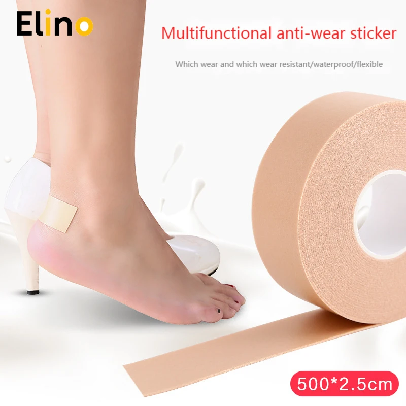 

Silicone Gel Heel Cushion Protector Foot Feet Care Shoe Insert Insole Sticker Useful Women Heel Protector Cushion Tapes Pad 5M