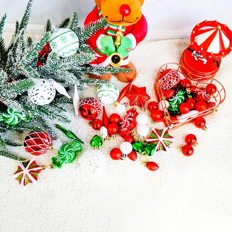 de alejkę przezroczystości boule noel niestandardowe ozdoby plastikowe białe dekoracje luksusowe materiały do dekoracji świątecznych