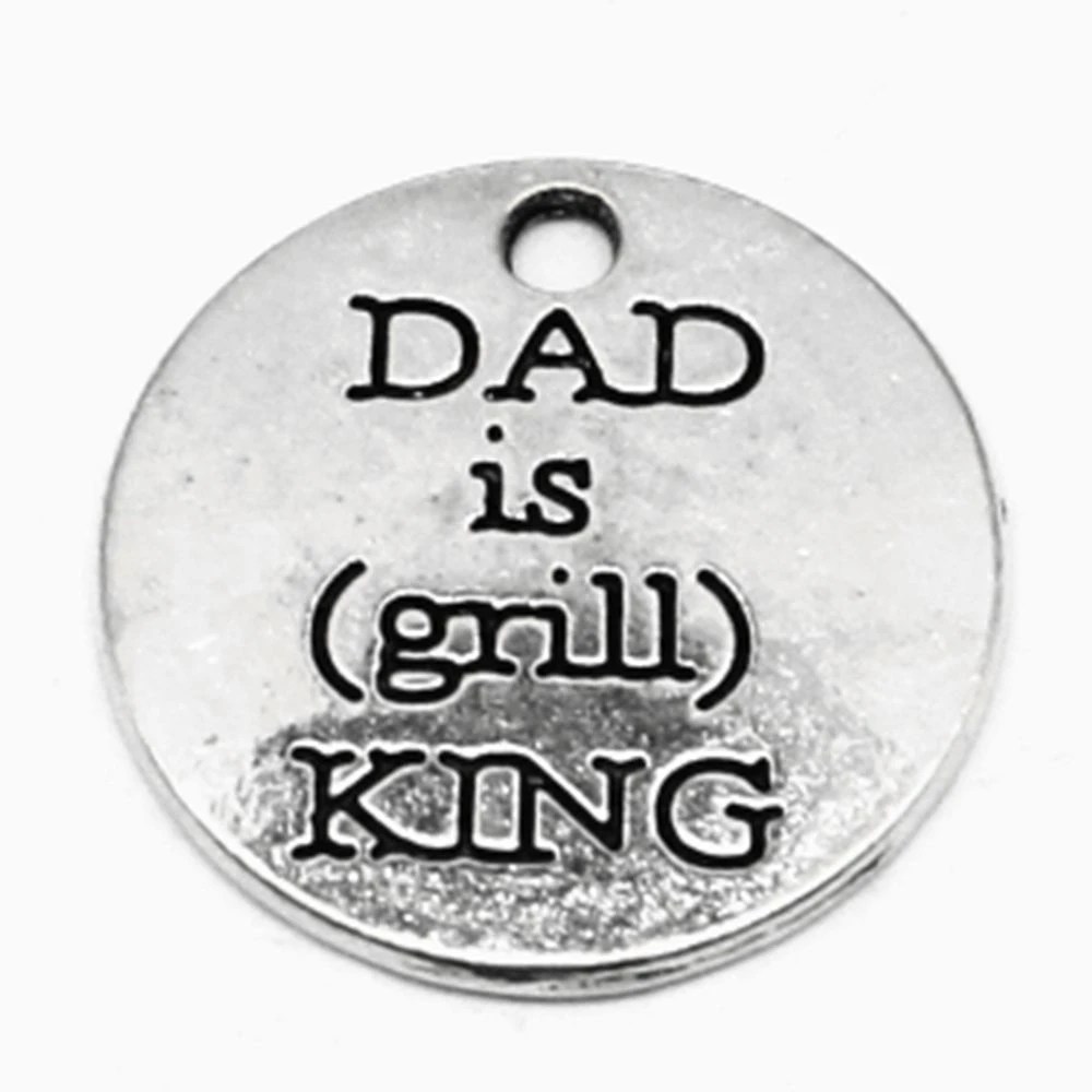 

Dad Charm For Making Jewelry Diy Finding 30pcs 20x20mm