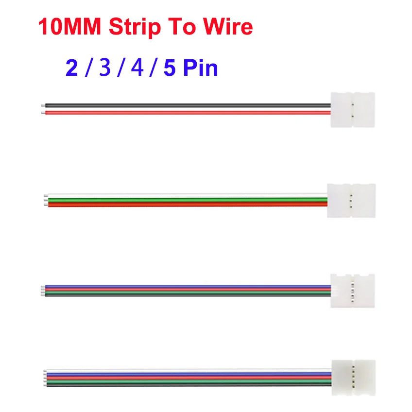 

20 JST SM 2-контактный, 3-контактный, 4-контактный, 5-контактный штекер, разъем для быстрого подключения кабеля, терминал адаптера 2/3/4/5, легко подходит для светодиодной ленты