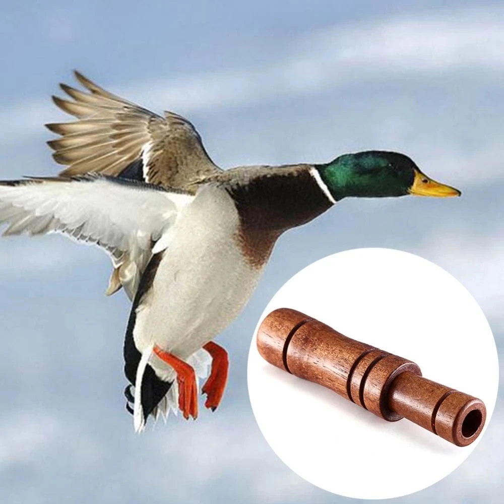 

Hunting Duck Call Whistle Decoy Imitate Pheasant Voice Call Bird Goose Voice Trap Brown Oak Wooden Imitation sound whistle