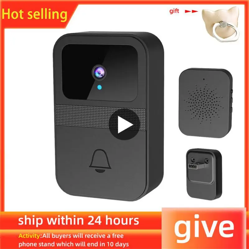 

HD High Resolution Visual Smart Security Doorbell Camera Wireless Video Doorbell with IR Night Vision Real-Time Monitoring