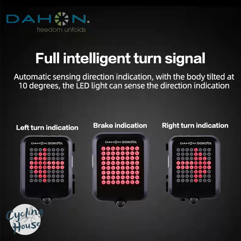 

Умный сигнал поворота для горного велосипеда, опасное предупреждающее устройство, полностью автоматическая стоп-лампа для велосипеда, USB-зарядка, складной велосипед Dahon