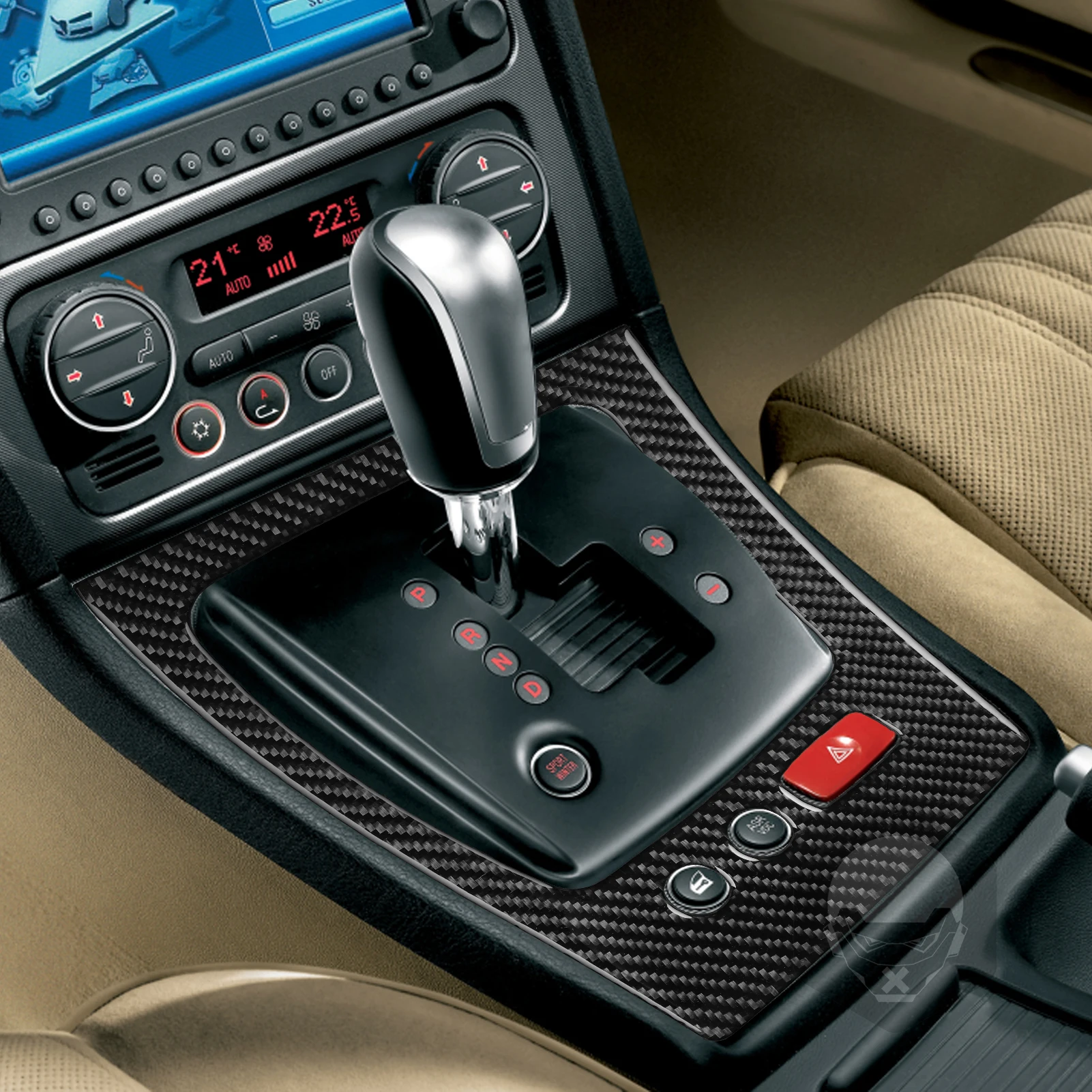 Фото Для Alfa Romeo 159 05-23 автомобиль Brera Spider набор деталей для переключения передач, наклейка из настоящего углеродного волокна Sportwagon, аксессуары для интерьера автомобиля №4
