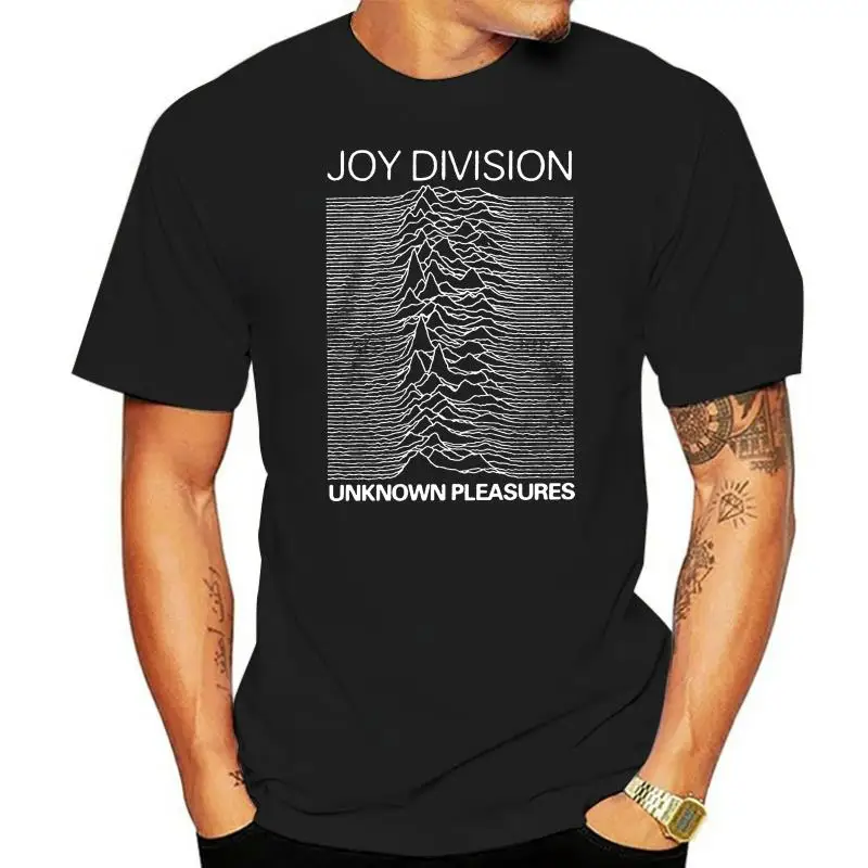 Novelty Design Men Joy Division Unknown Pleasures Album Record Cover Art T-shirt S M L XL 2XL Top Tops Novelty Short Sleeve Tees