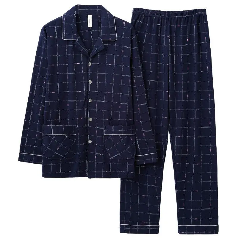 Весенне-осенний мужской кардиган с длинными рукавами для папы среднего и