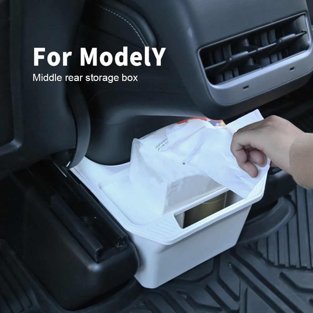 

Совершенно новый задний Средний ящик для хранения Tesla Model Y 2021, задний ящик для хранения, белый/черный, экономия времени и усилий