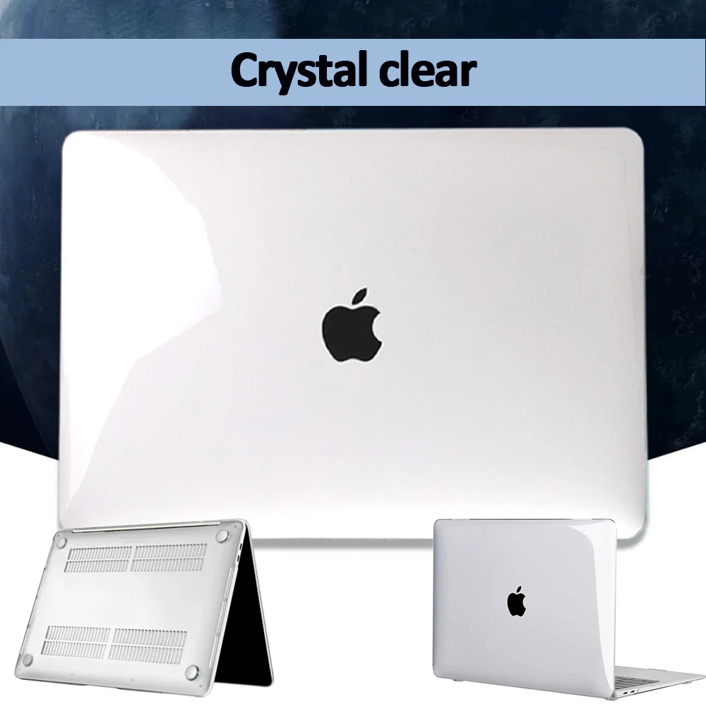 

Clear Crystal Laptop Case for Apple MacBook Pro 13/14/15/16 Air 11/13 Macbook 12 A1534/MacBook White A1342 Protective Shell