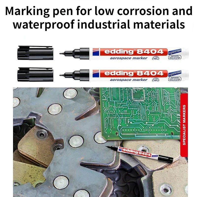 Black 0.75 Mm German Aerospace Material Water-based Marker Low Corrosion Waterproof Industrial Marking Pen