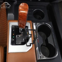 for toyota tundra 2014 2021 car center control shift gear track frame trim cover sticker abs carbon fiberred car accessories