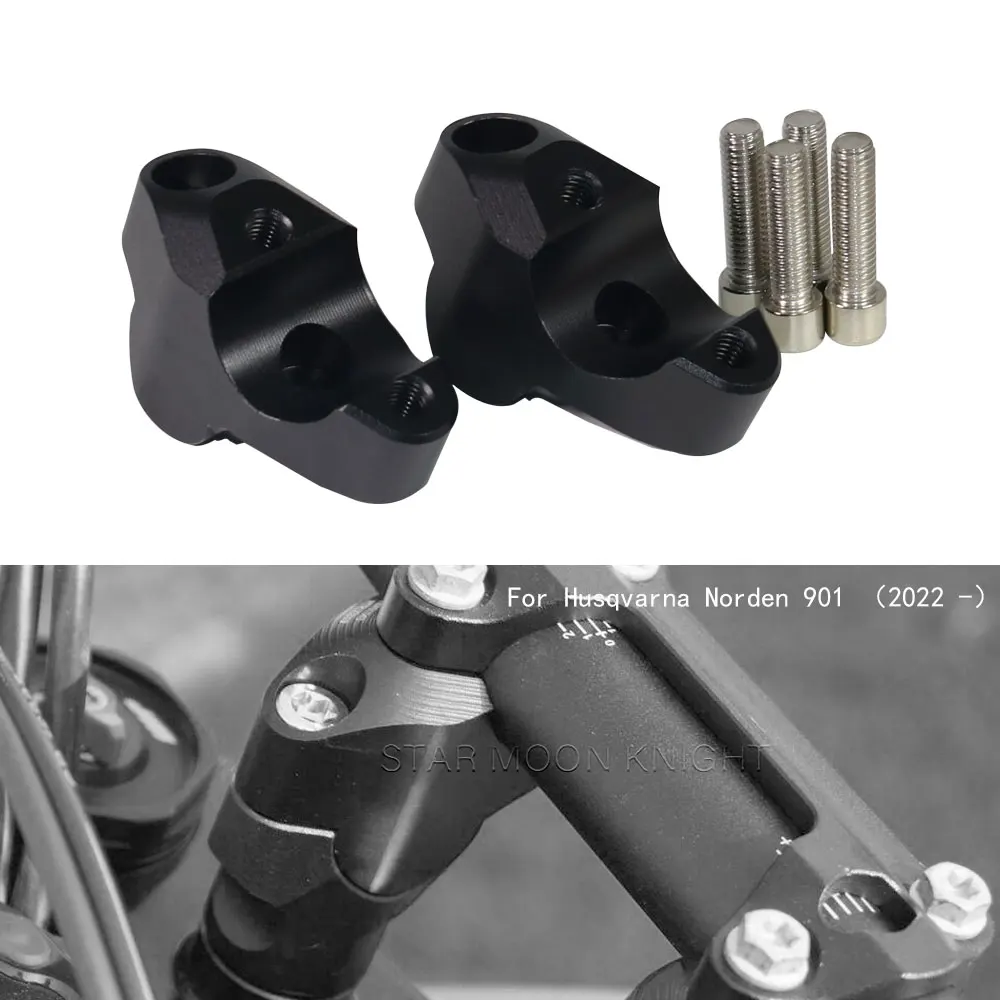 

Motorcycle Accessories Handle Bar Riser Clamp Extend Handlebar Adapter Mount For Husqvarna Norden 901 Norden901 2022 -