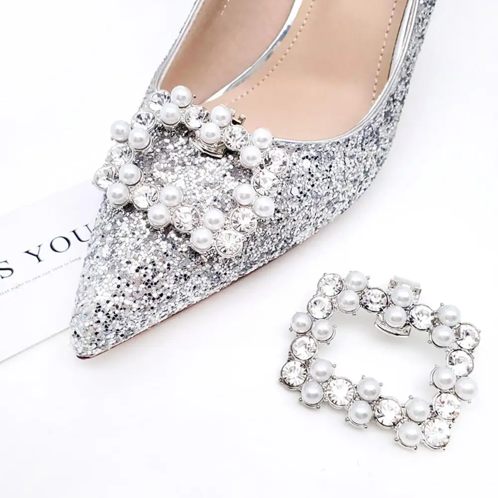 

Элегантные украшения для свадебной обуви с жемчужинами и кристаллами, свадебные туфли на высоком каблуке, очаровательные туфли с пряжкой, ювелирные изделия, украшения для невесты M0O5