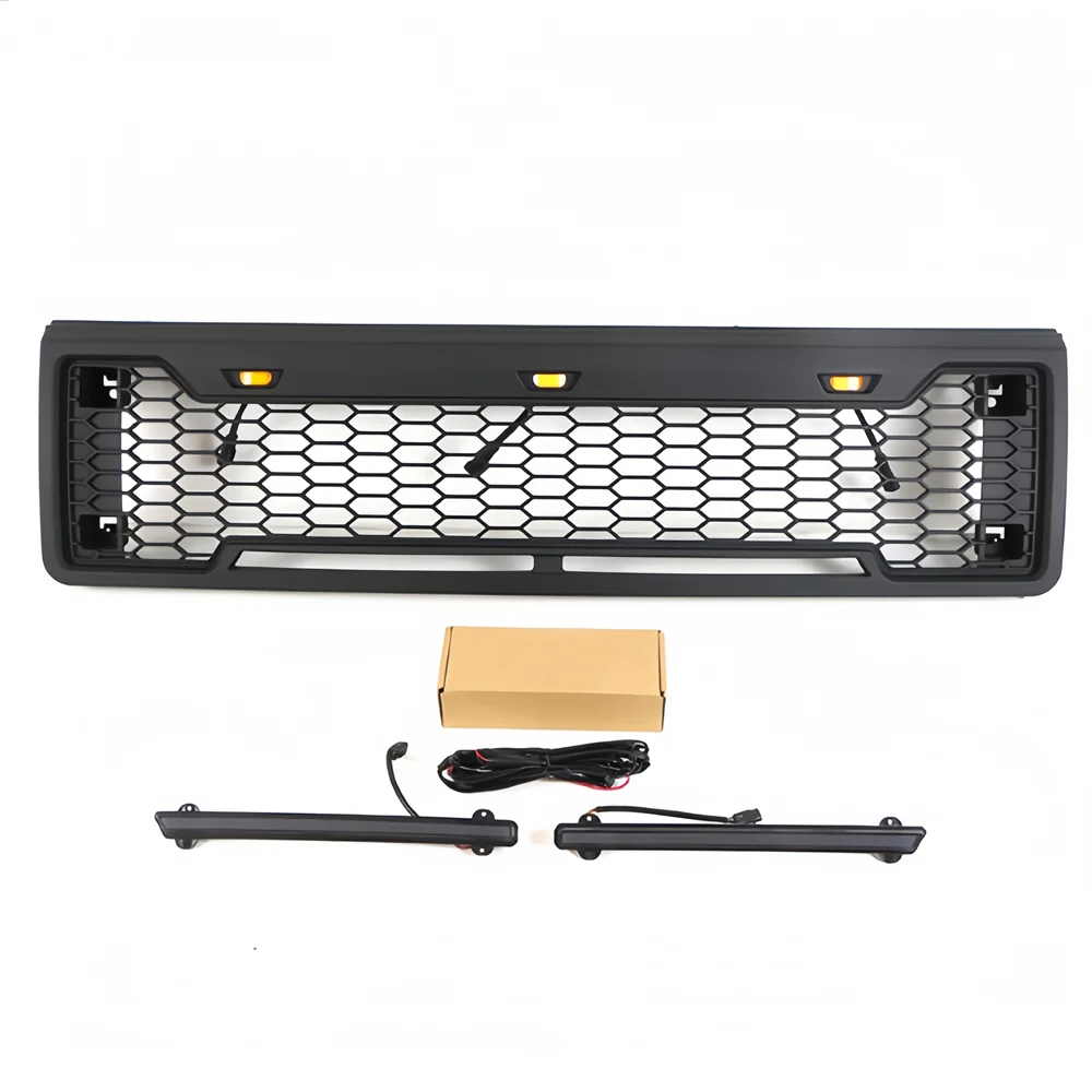 

Автомобильные гоночные грили, подходят для Ford F150 1987 1988 1989 1990 1991, решетка ABS, автоаксессуары