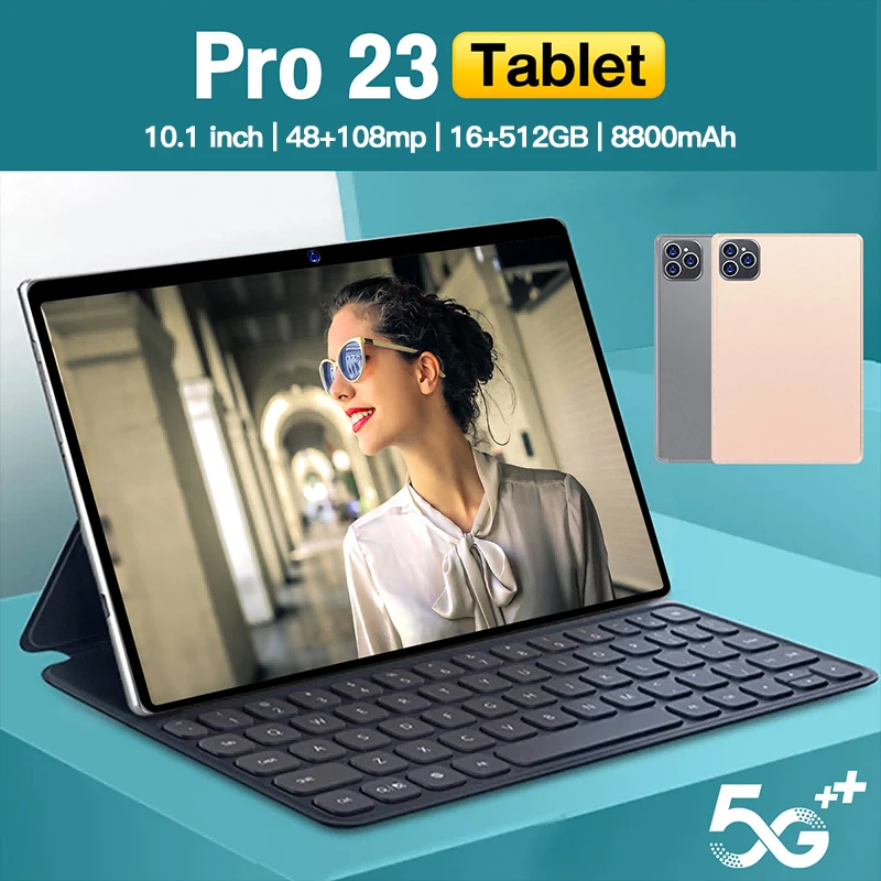 

Женский планшет с 10,1-дюймовым дисплеем, Android 13, ОЗУ 12 Гб, ПЗУ 512 ГБ, 4G