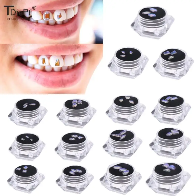

3Pc Dental Tooth Gems Crystal Diamond Ornament Teeth Jewelry Denture Acrylic Teeth Decoration Tooth Gem Jewelry Dentista Acceso